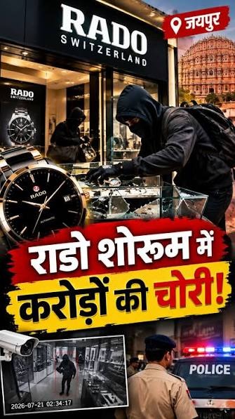 Jaipur Watch Theft: 251 Luxury Watches Worth ₹5 Crore Stolen, Four Suspects Flee Towards Haryana